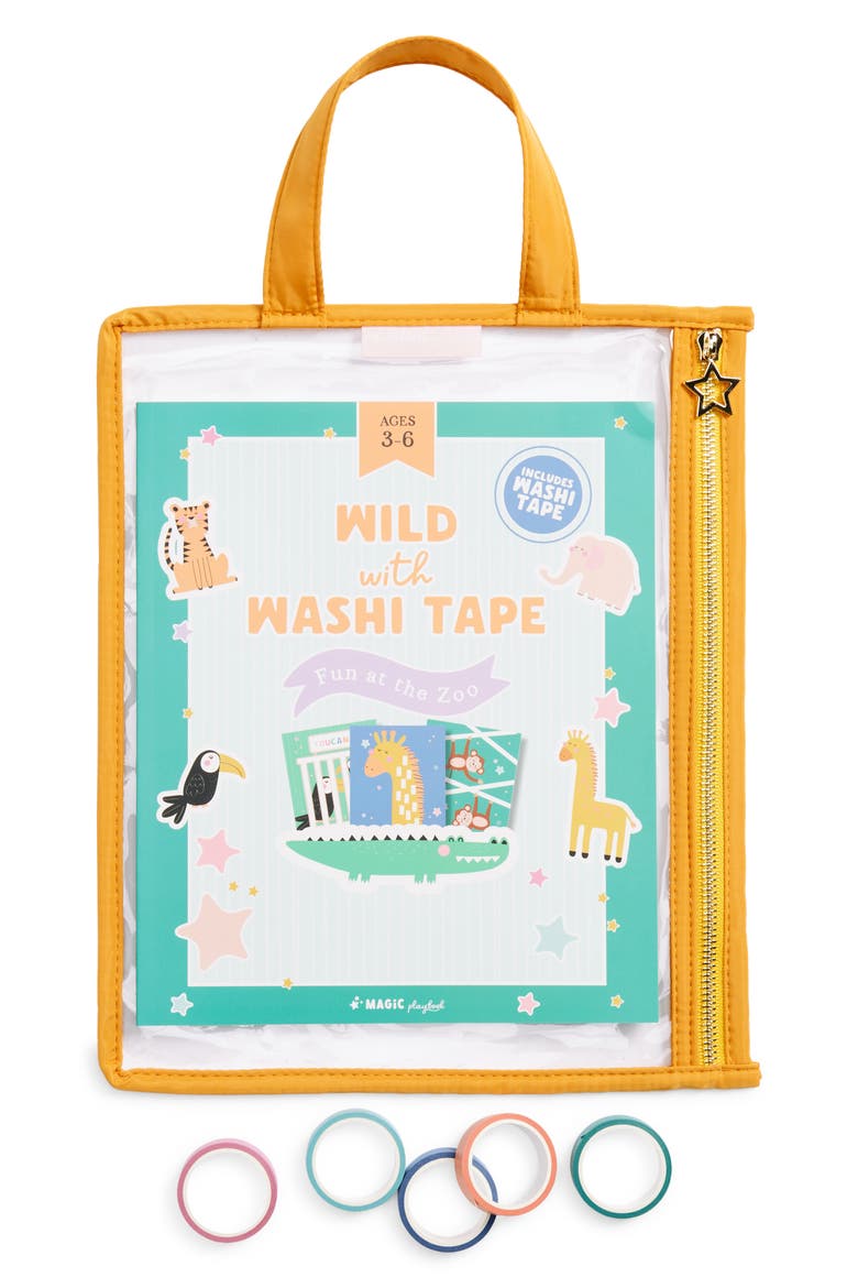 Wild with Washi Tape Activity Playset, Main, color, ORANGE