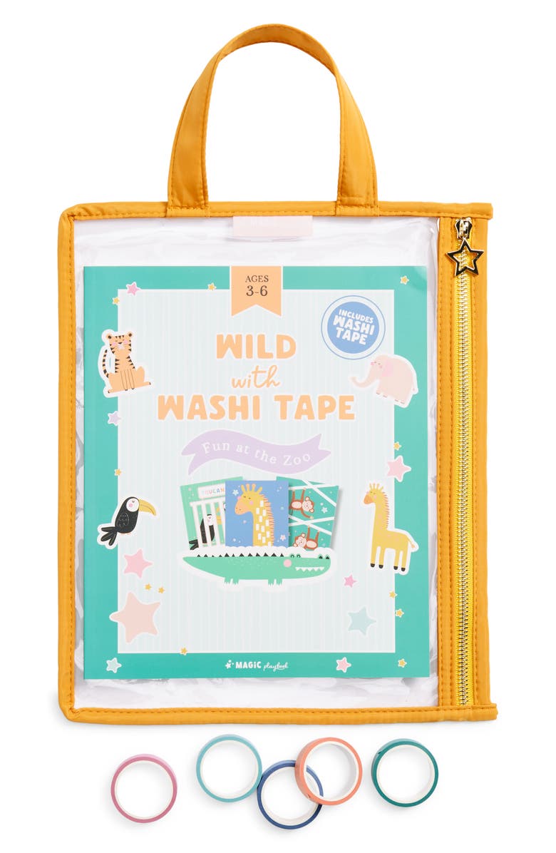 Magic Playbook Wild with Washi Tape Activity Playset, Main, color, Orange