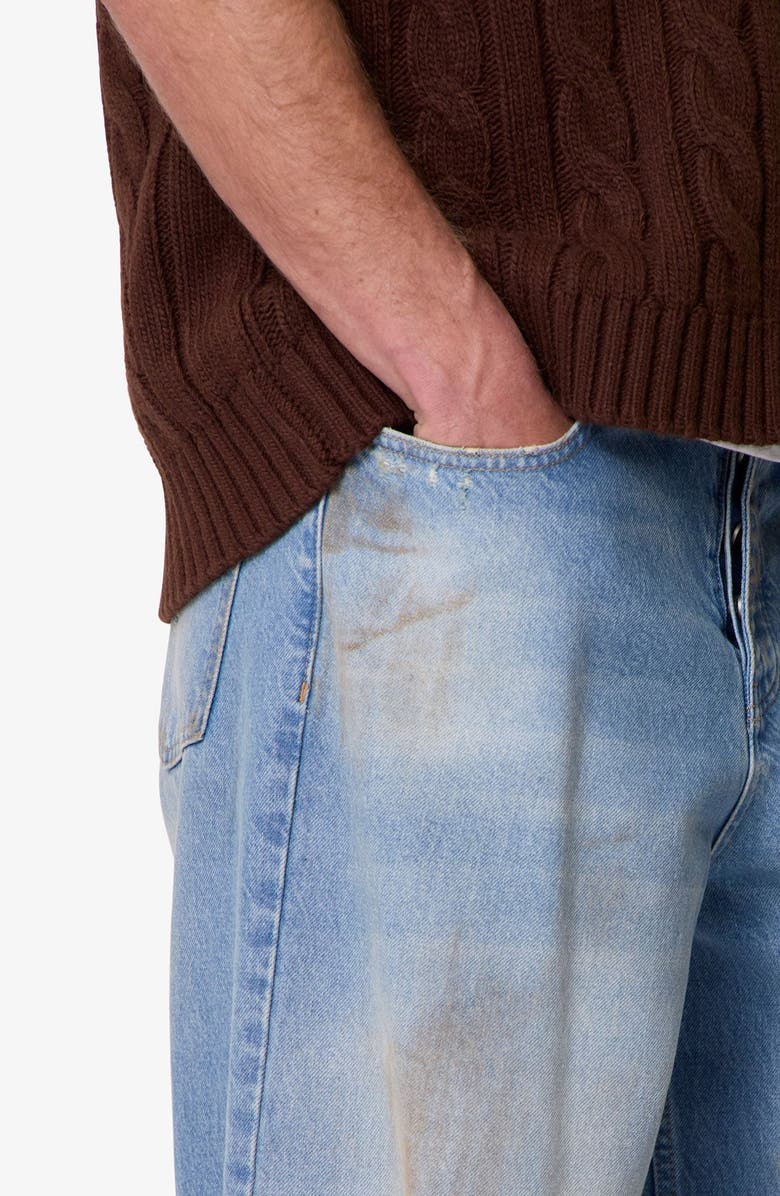 mnml Baggy Distressed Rave Denim Jeans, Alternate, color,