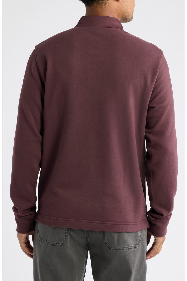Cypress Long Sleeve Rugby Shirt, Alternate, color, BOYSENBERRY