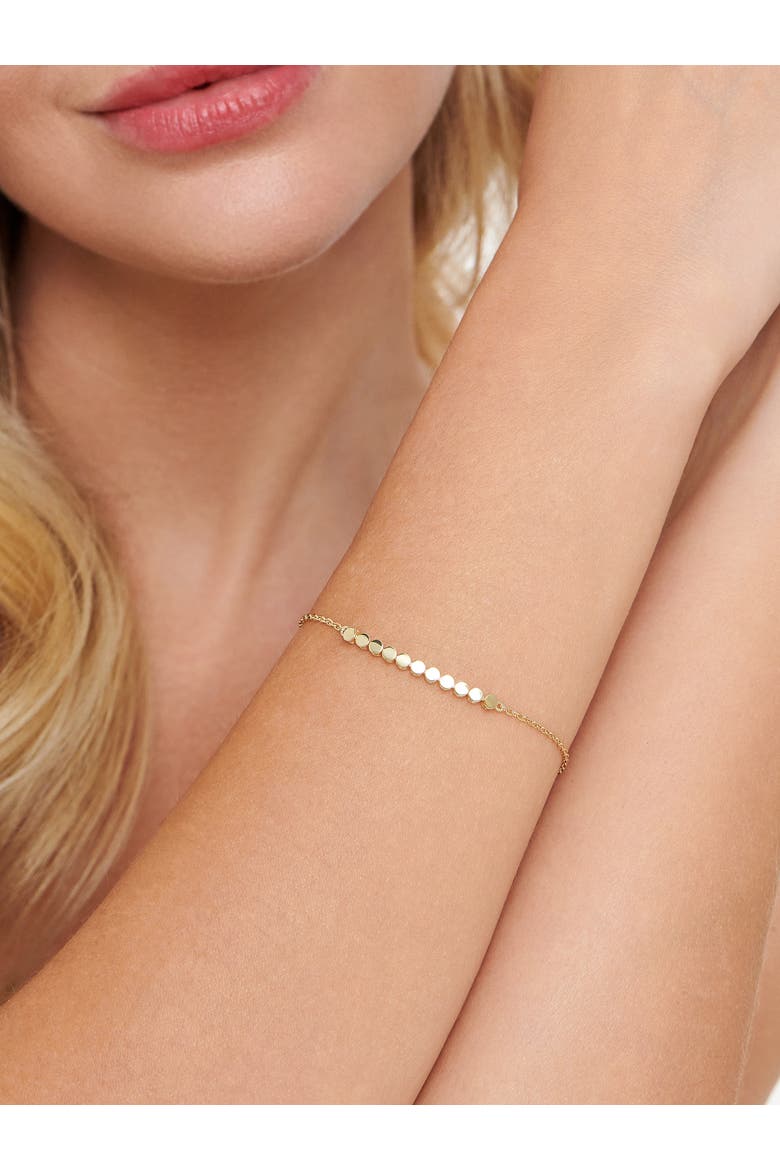 Round Link Chain Bracelet in 14K Gold, Alternate, color, Yellow Gold