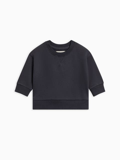 Quinn Organic French Terry Relaxed Pullover Sweatshirt (Toddler & Little Kids)