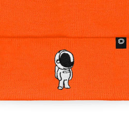 Dalix Astronaut Beanie In Neon Orange