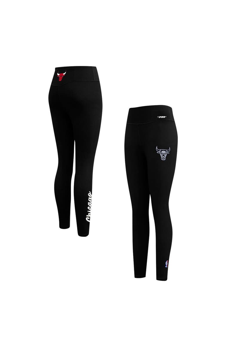 PRO STANDARD Women's Pro Standard Black Chicago Bulls Paint the City Jersey Leggings, Main, color, 