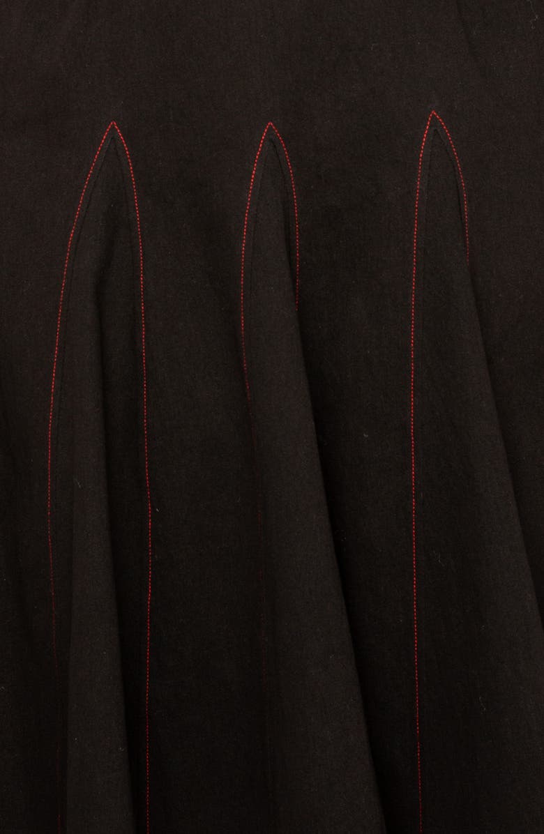 BUXOM COUTURE Belted Long Sleeve Denim Shirtdress, Alternate, color, Denim Black