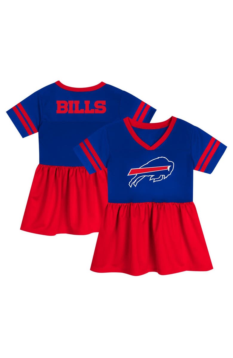 Outerstuff Girls Preschool Royal Buffalo Bills Stadium Lights Fashion Jersey Dress, Main, color, 