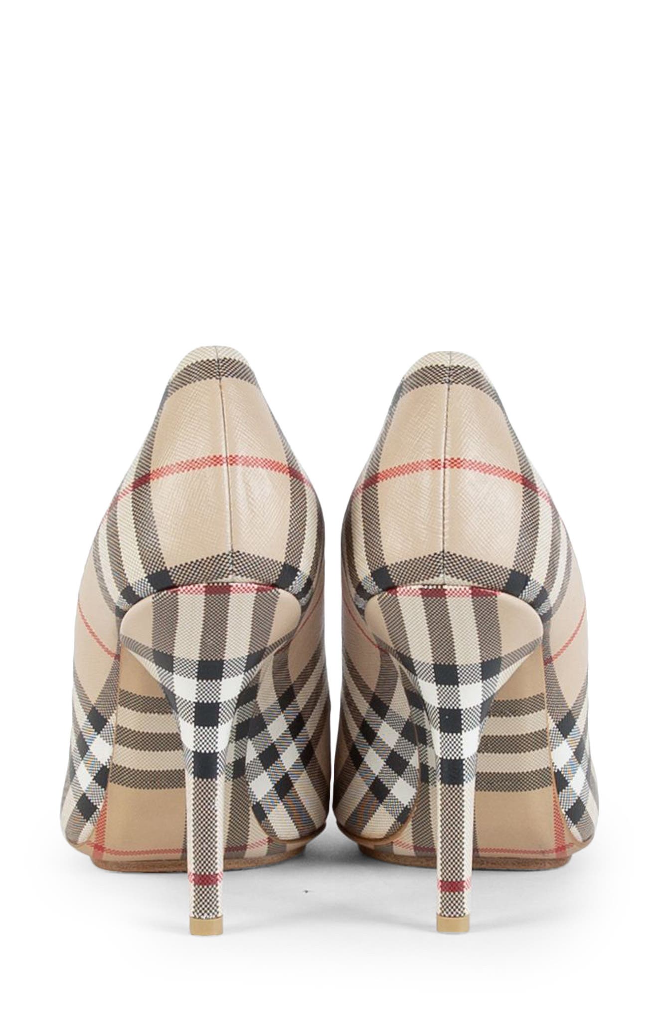 Burberry Aubri Check Pointed Toe Pump, Alternate, color, 