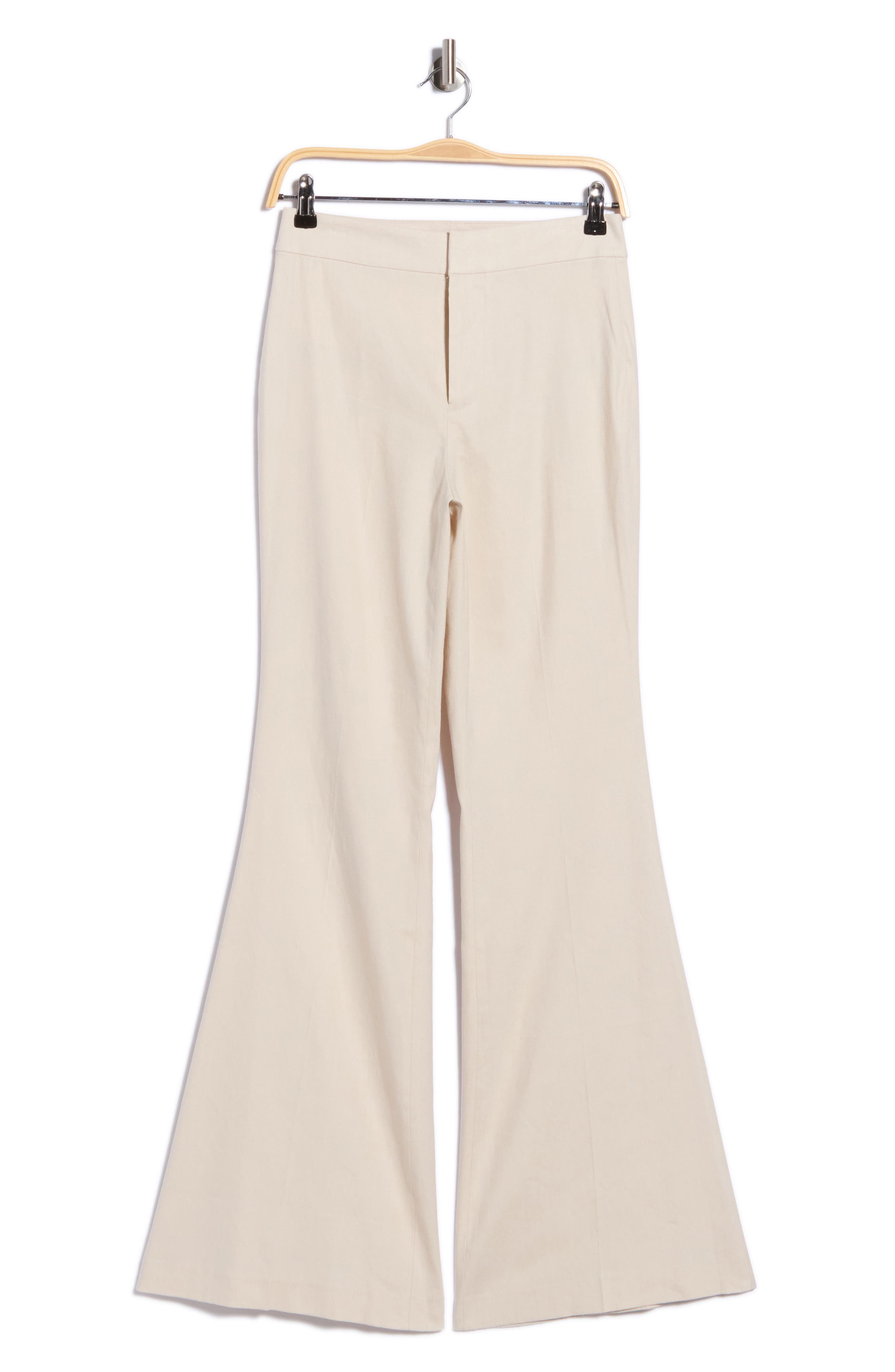 Linden High Waist Linen Blend Flare Leg Pants