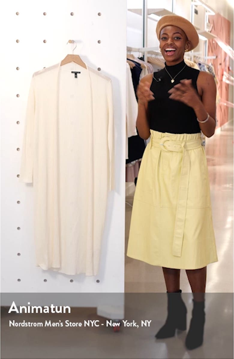 Organic Cotton Blend Long Cardigan, sales video thumbnail