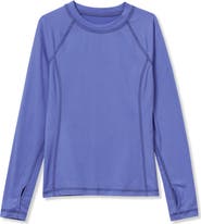 Lands' End Girls Thermal Base Layer Long Underwear Thermaskin Crew Neck Shirt