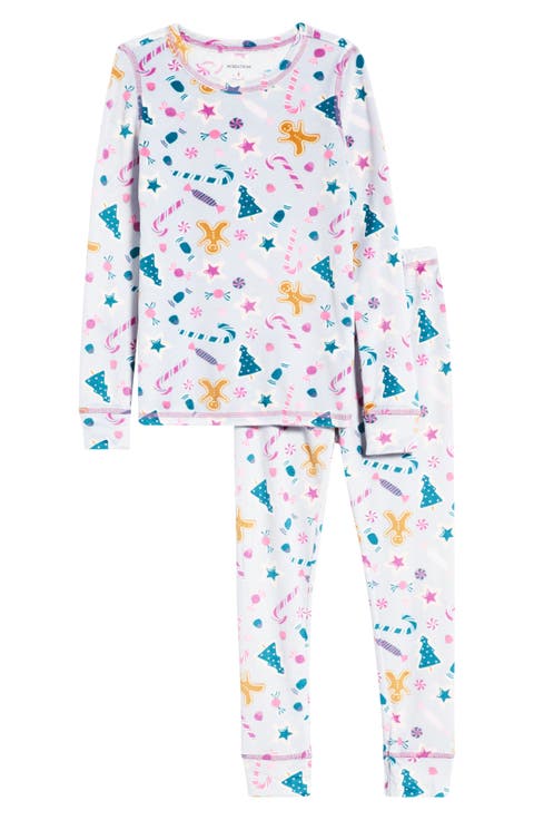 Kids' Print Fitted Fleece Two-Piece Pajama Set (Toddler, Little Kid & Big Kid)