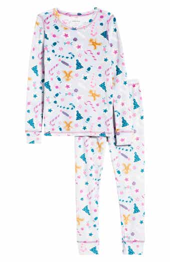 Kids' Print Fitted Fleece Two-Piece Pajama Set