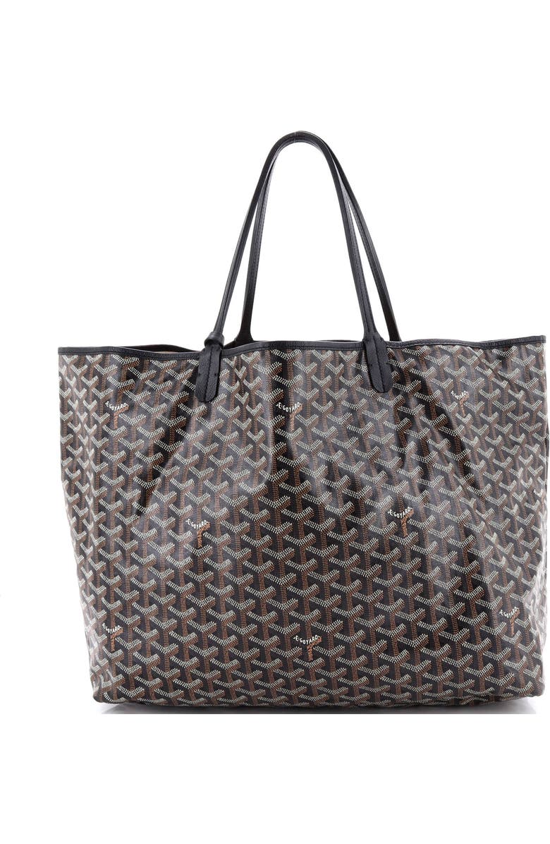 Pre-Owned Goyard Saint Louis Tote Coated Canvas GM, Alternate, color, Brown