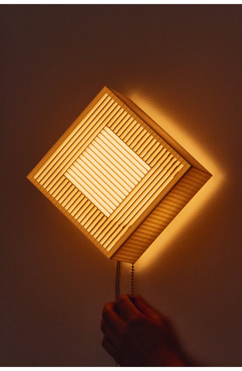 WOOJ DESIGN Palindrome Sconce, Alternate, color, White