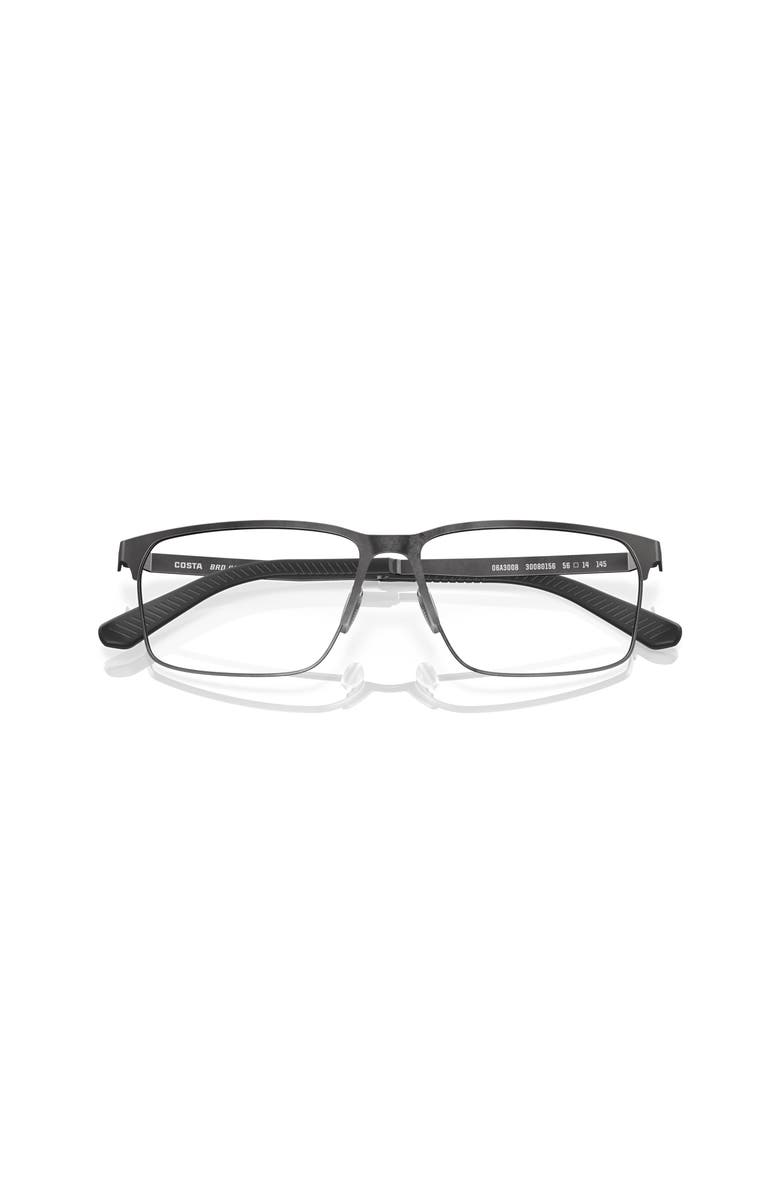 Costa 56mm Rectangle optical glasses, Alternate, color, Black