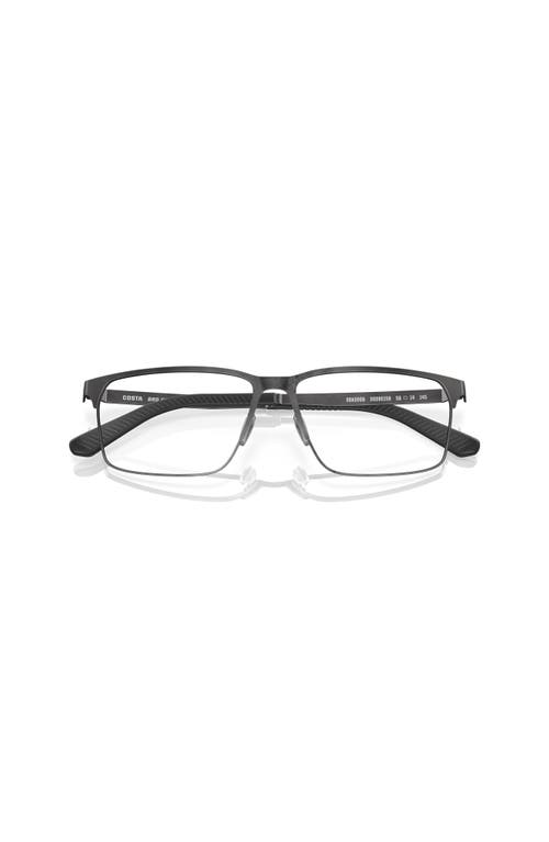 Costa 56mm Rectangle Optical Glasses In Black