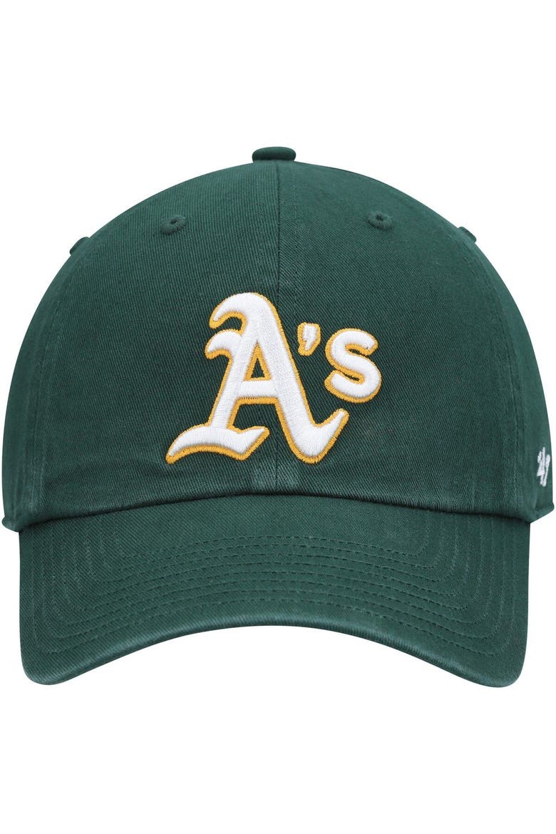 Men's '47 Green Oakland Athletics Clean Up Adjustable Hat, Alternate, color, Green
