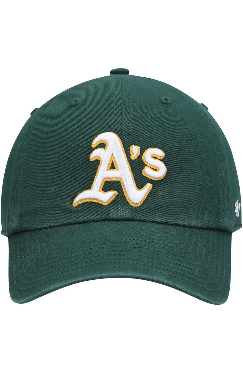 '47 Men's '47 Green Oakland Athletics Clean Up Adjustable Hat, Alternate, color, Green