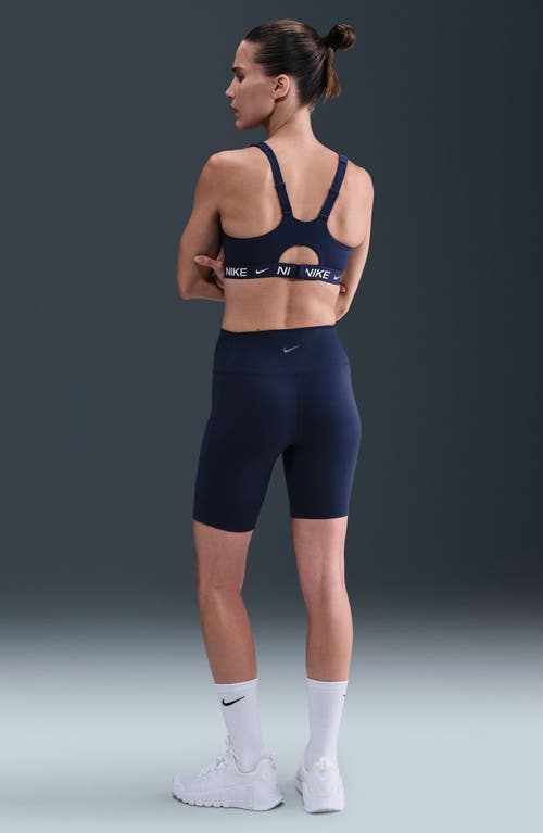 Nike Indy Dri-fit High Support Sports Bra In Blue