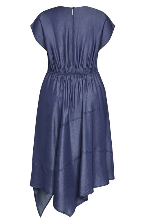City Chic Hallie Asymmetric Maxi Dress In Purple