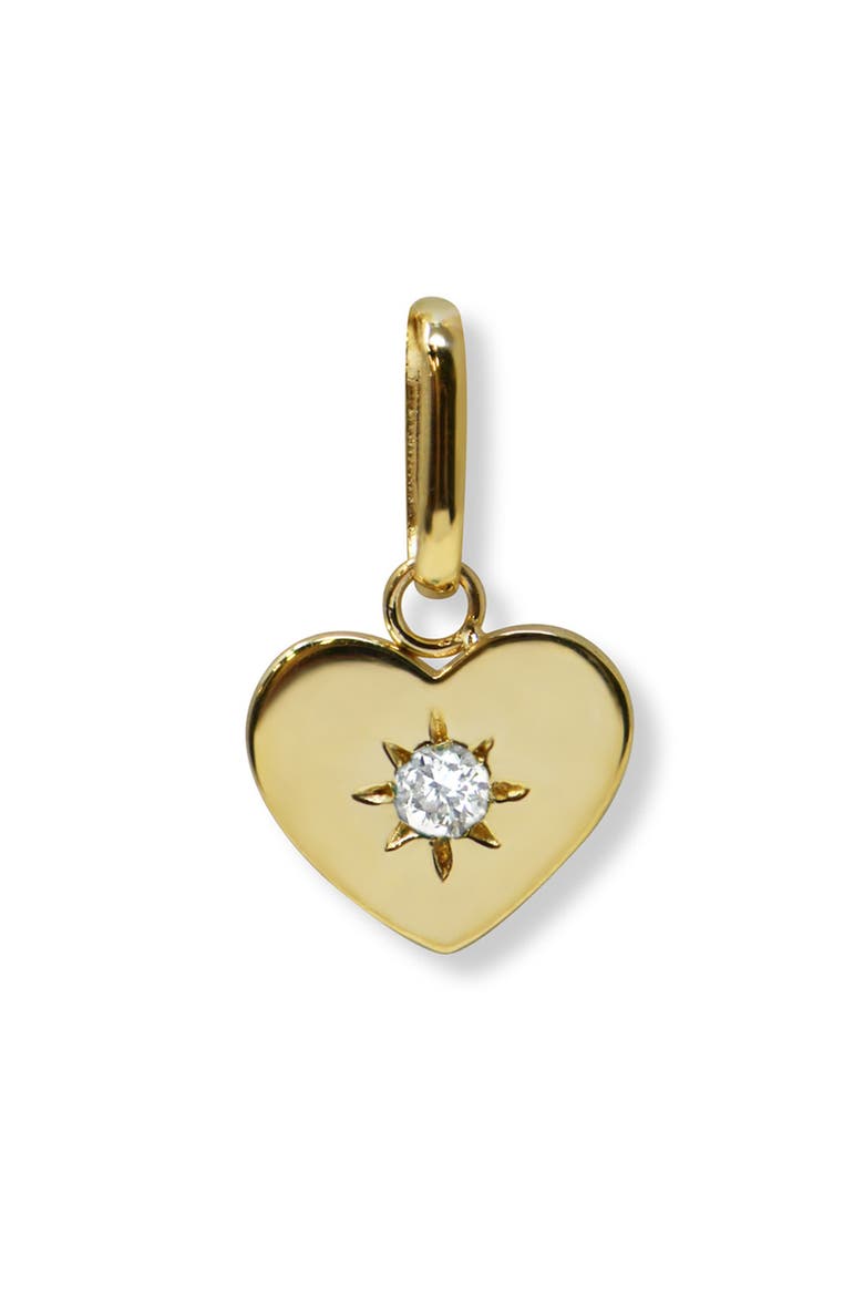 Jac + Jo Valerie Diamond Heart Charm, Main, color, 14K YELLOW GOLD/ DIAMOND