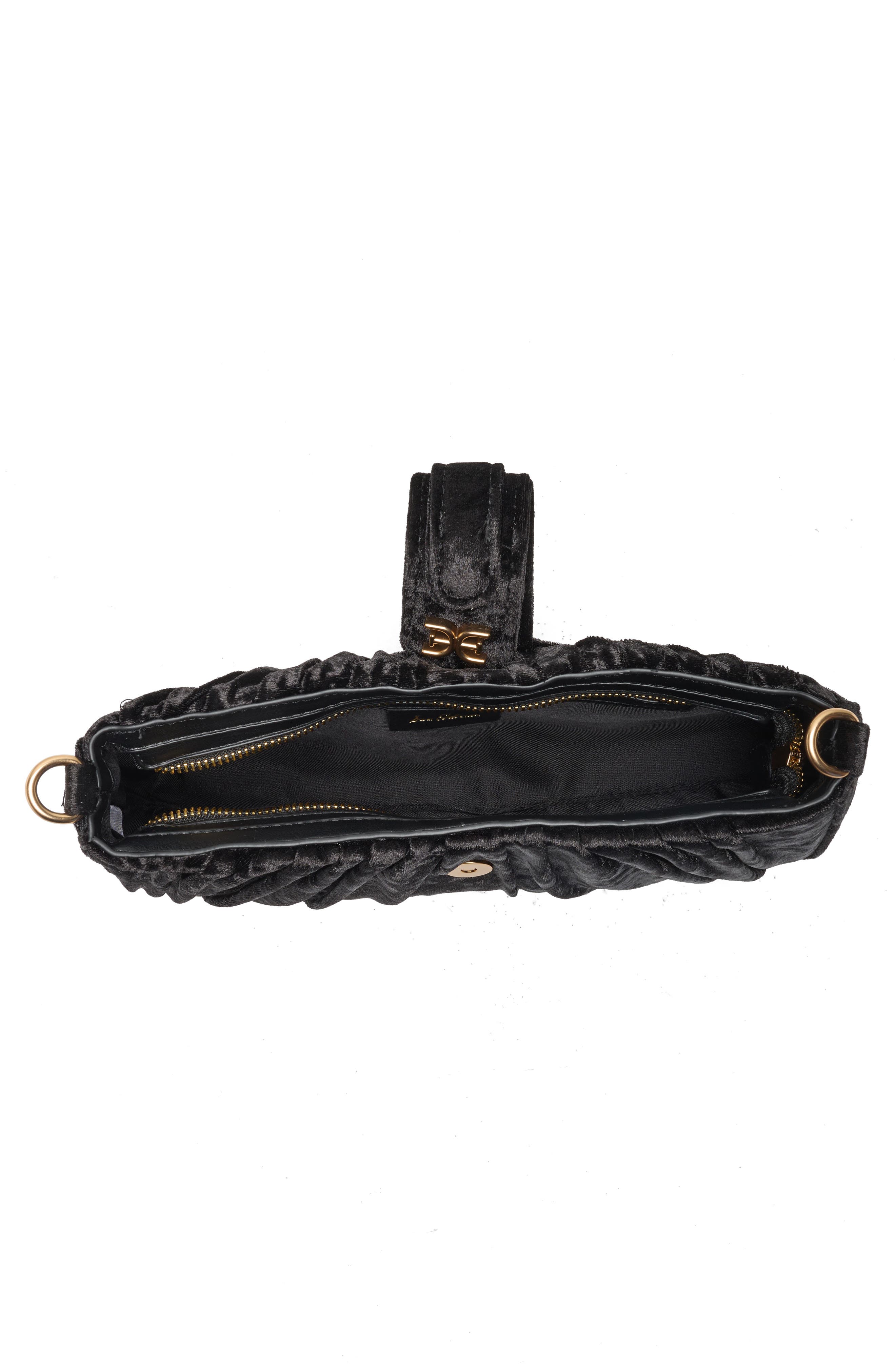 Sam Edelman Ellie Pleated Clutch, Alternate, color, Black