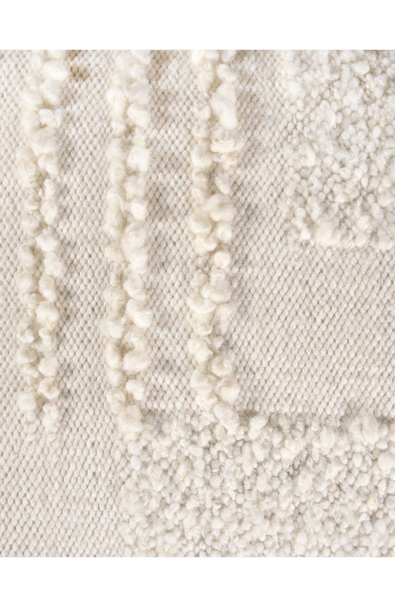 Anaya Boucle Patchwork Oversized Handwoven Stool, Alternate, color,