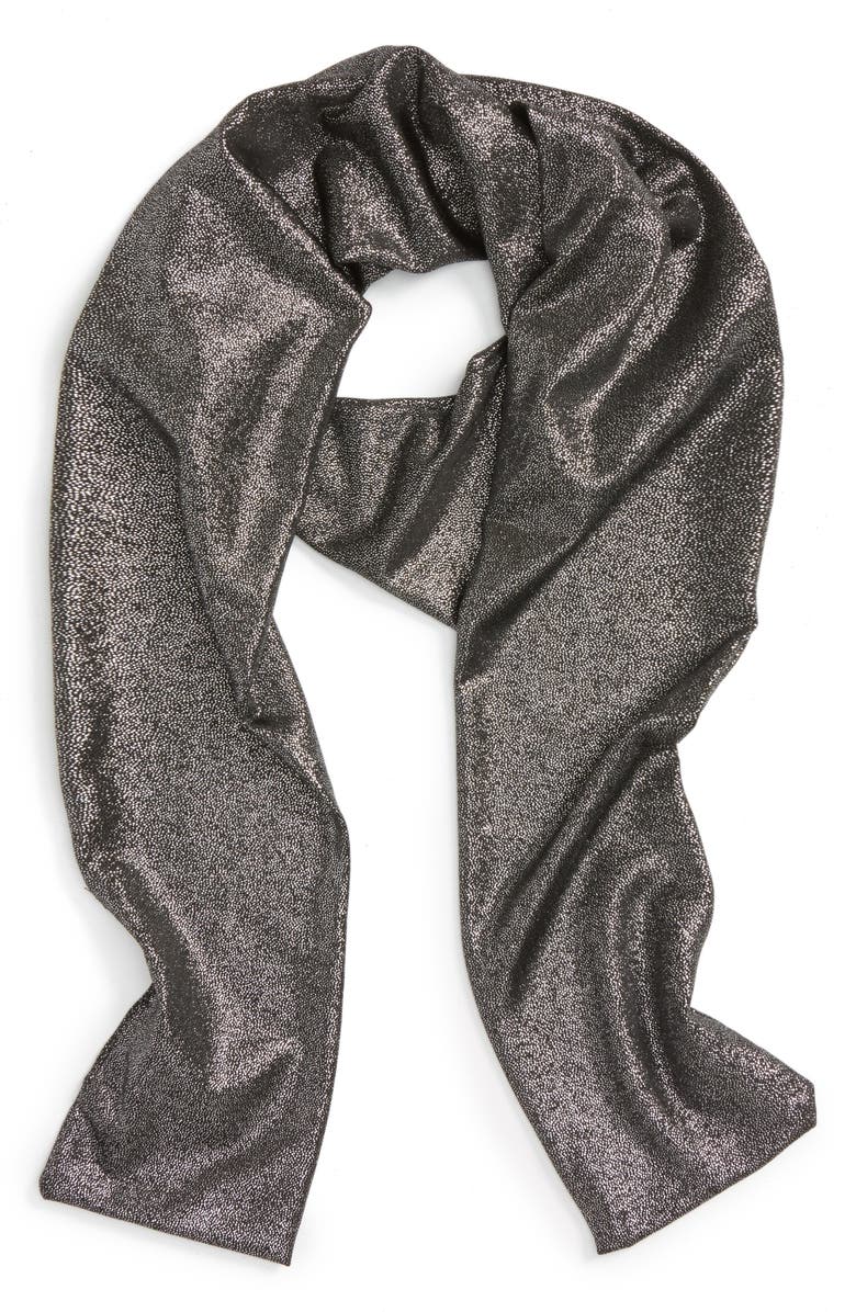 BP. Metallic Skinny Scarf, Main, color,