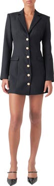 Endless Rose Long Sleeve Blazer Minidress