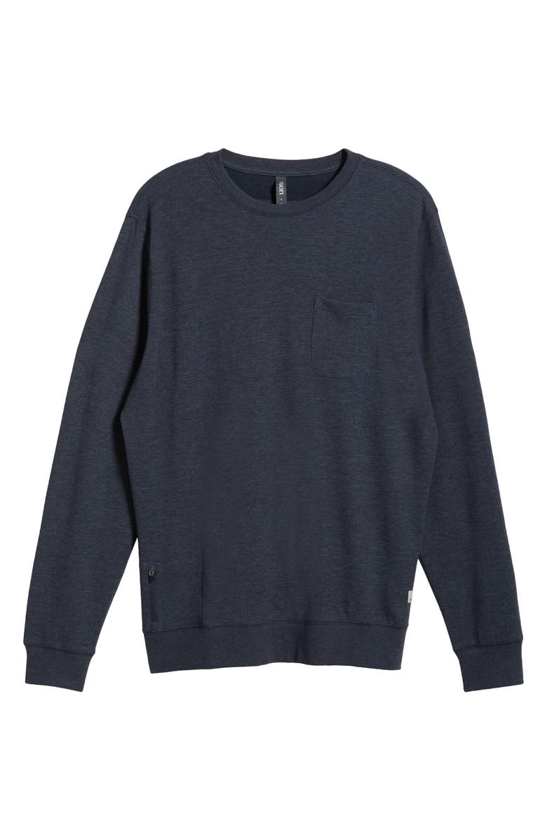Vuori Jeffrey's Pullover, Alternate, color, Navy Heather