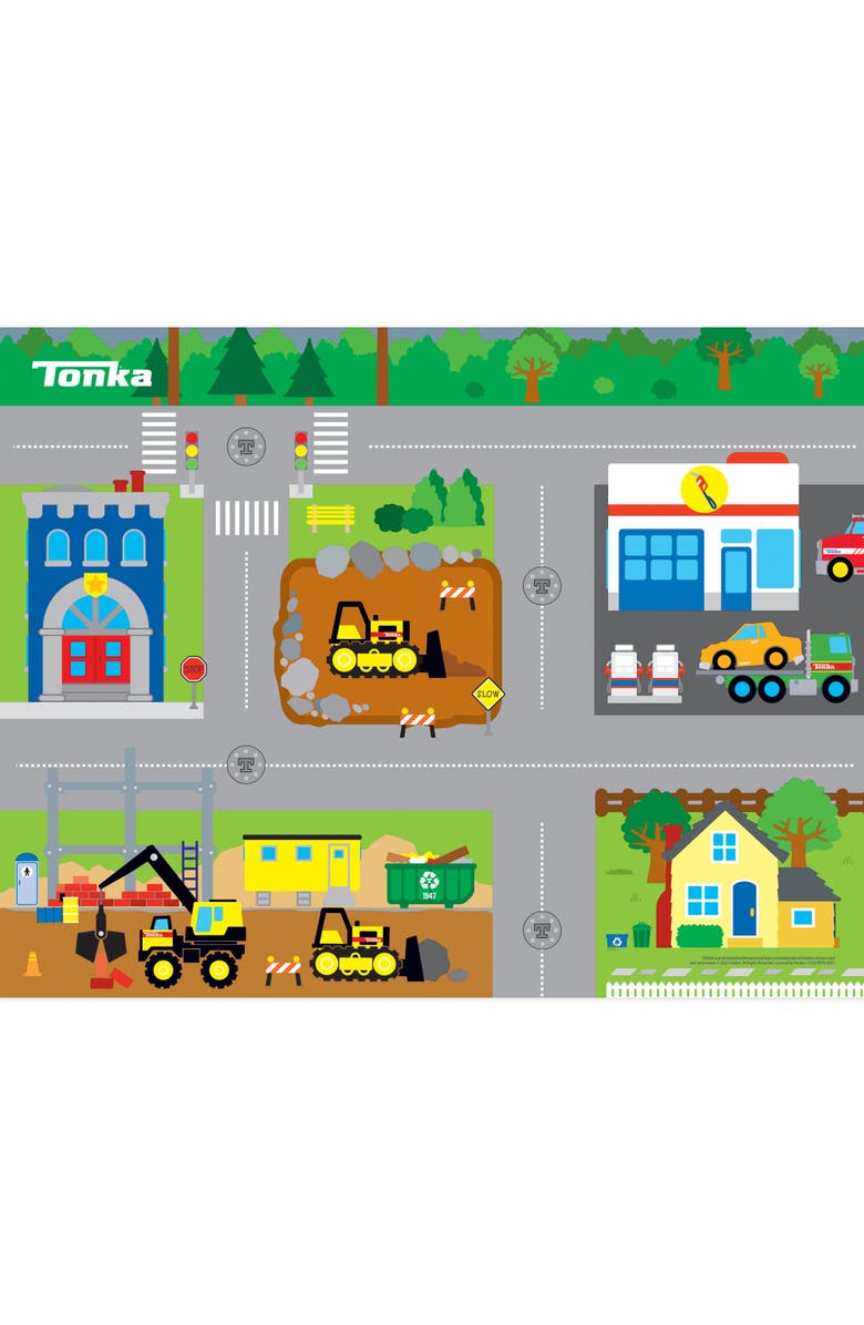 Imaginmat Deluxe Tonka Floor Playmat & Toy Car, Main, color, Multicolored