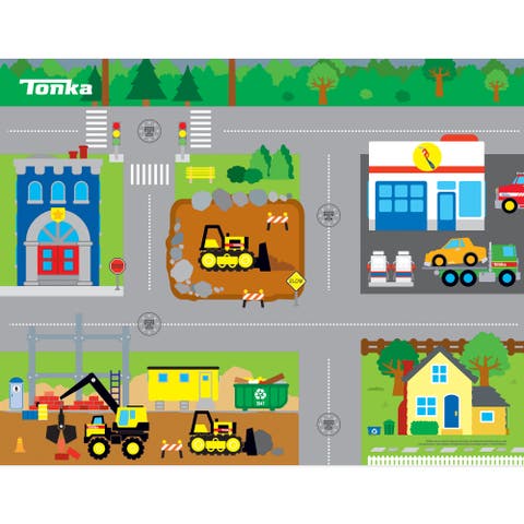 Deluxe Tonka Floor Playmat & Toy Car