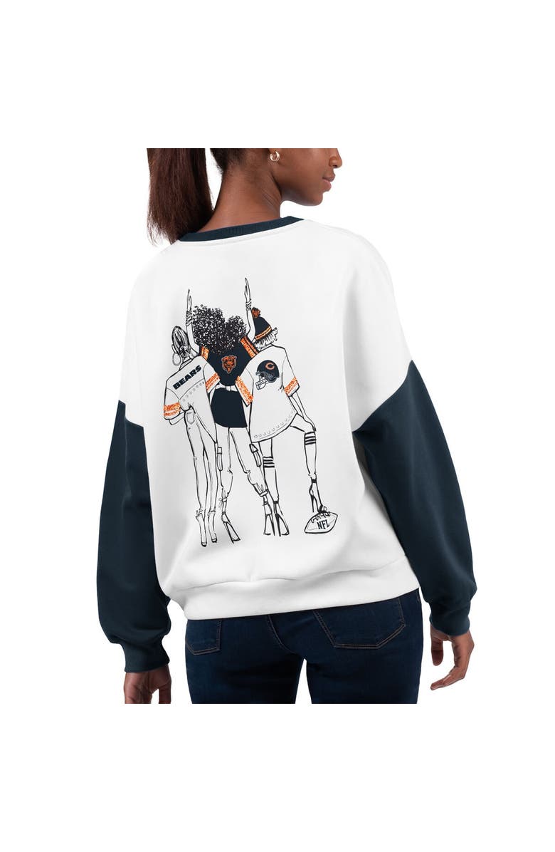 G-III 4HER BY CARL BANKS Women's G-III 4Her by Carl Banks White Chicago Bears A-Game Pullover Sweatshirt, Alternate, color, 