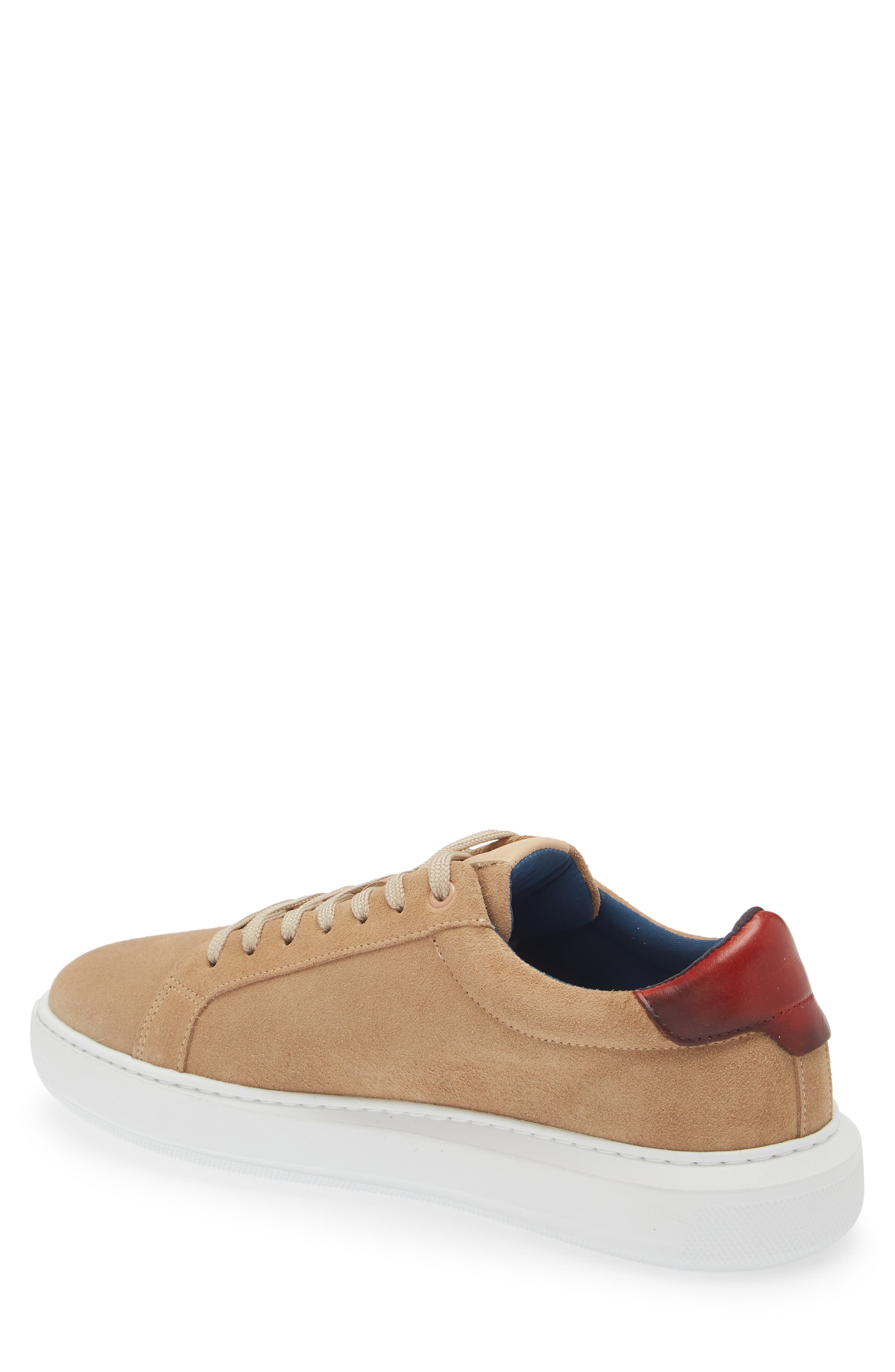 G Brown Puff Suede Low Top Sneaker, Alternate, color, 