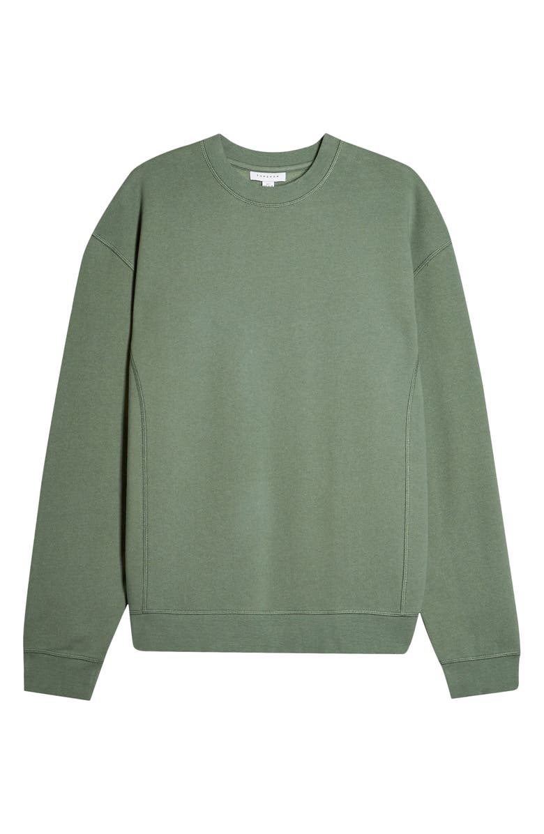 Topshop Relaxed Panel Sweatshirt, Alternate, color,
