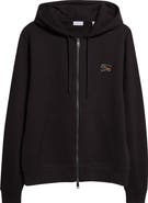 Burberry Scott Check EKD Stamp Cotton French Terry Hoodie