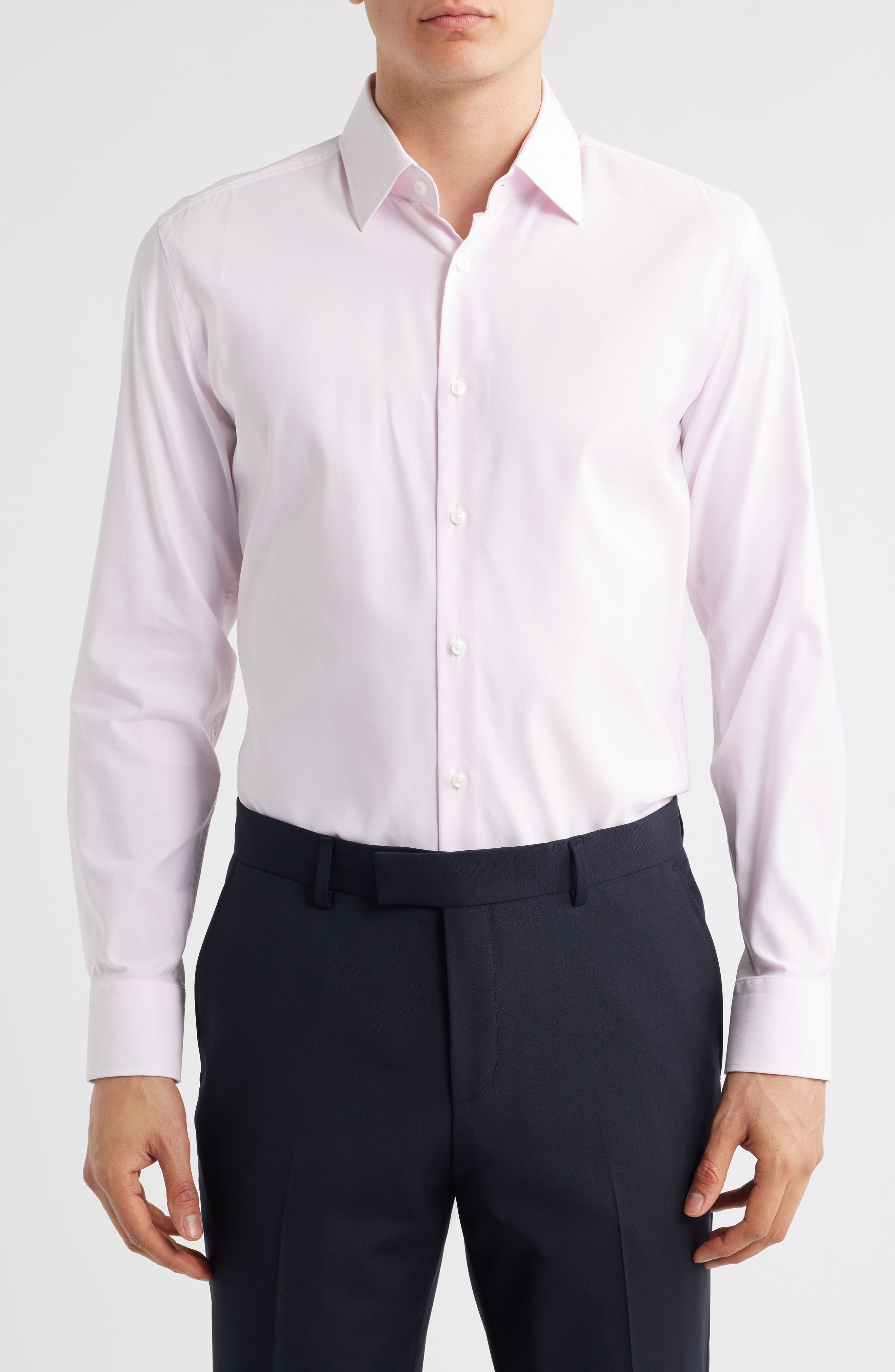 BOSS Hank Kent Slim Fit Performance Stretch Dress Shirt