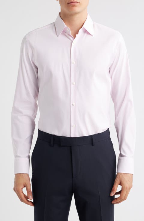 Hank Kent Slim Fit Performance Stretch Dress Shirt (Regular & Big)