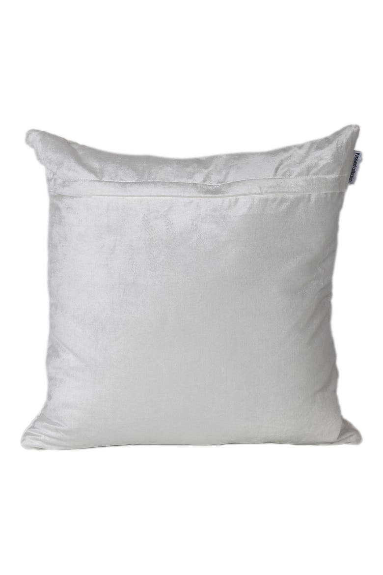 Koko Transitional White Throw Pillow, Alternate, color, WHITE