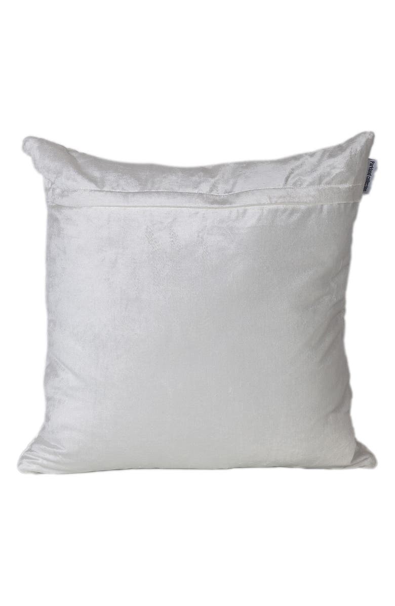 PARKLAND COLLECTION Koko Transitional White Throw Pillow, Alternate, color, White