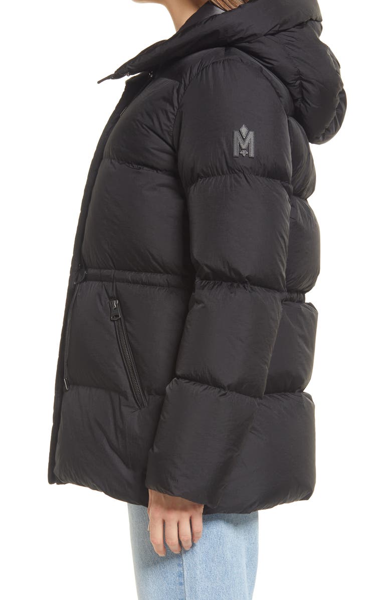 Mackage Freya Foil Shield Water-Repellent Hooded Down Jacket, Alternate, color, 