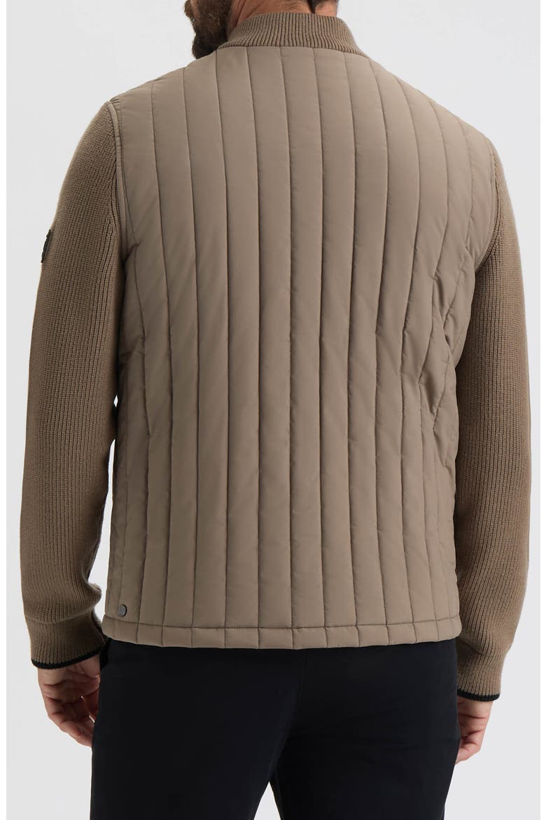 Kindale Quilt Jacket with Sweater Sleeves, Alternate, color, DRIFTWOOD