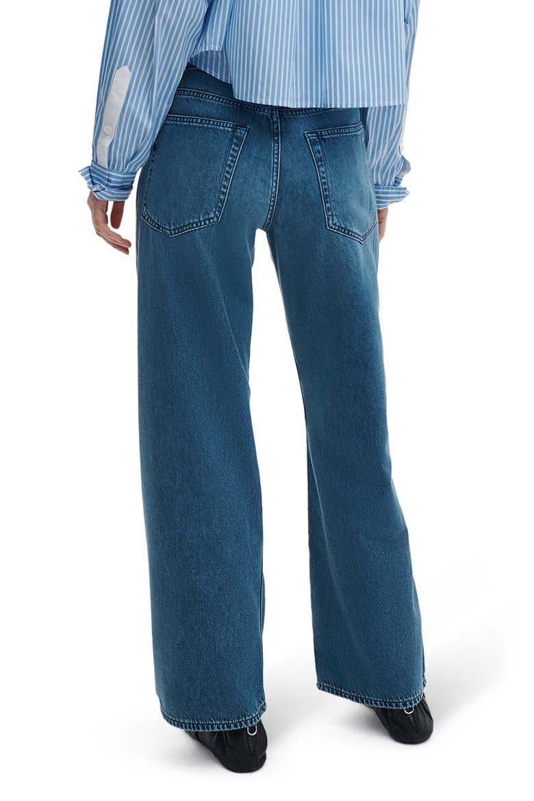 Cam Featherweight Low Rise Relaxed Straight Jeans, Alternate, color, RIVER