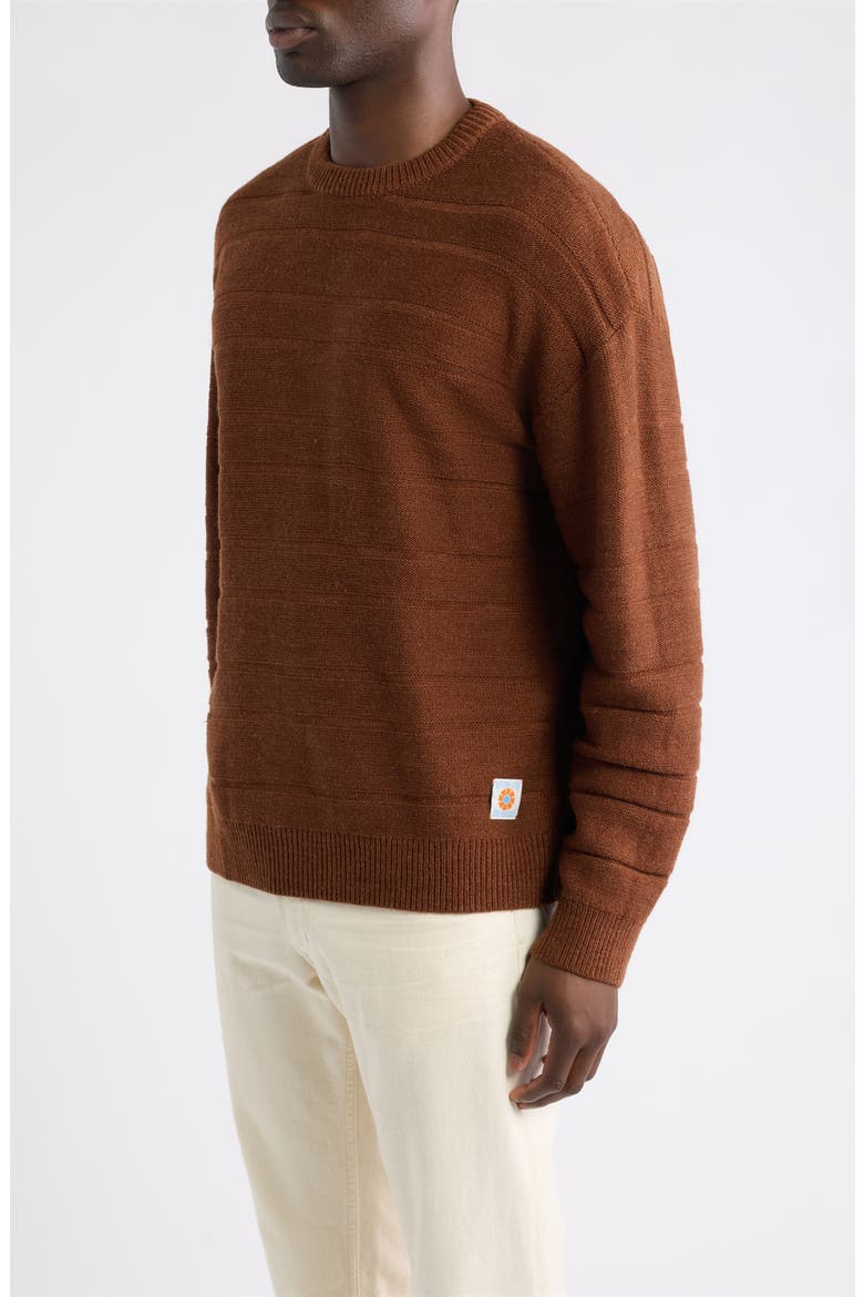 Jackson Crewneck Sweater, Alternate, color, CHESTNUT