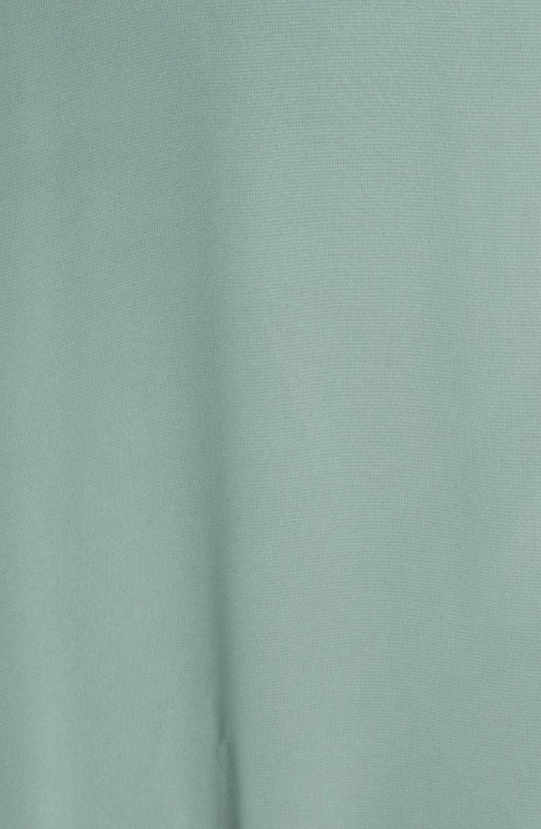 Jenny Yoo Kiara Tie Back Chiffon A-Line Gown, Alternate, color,