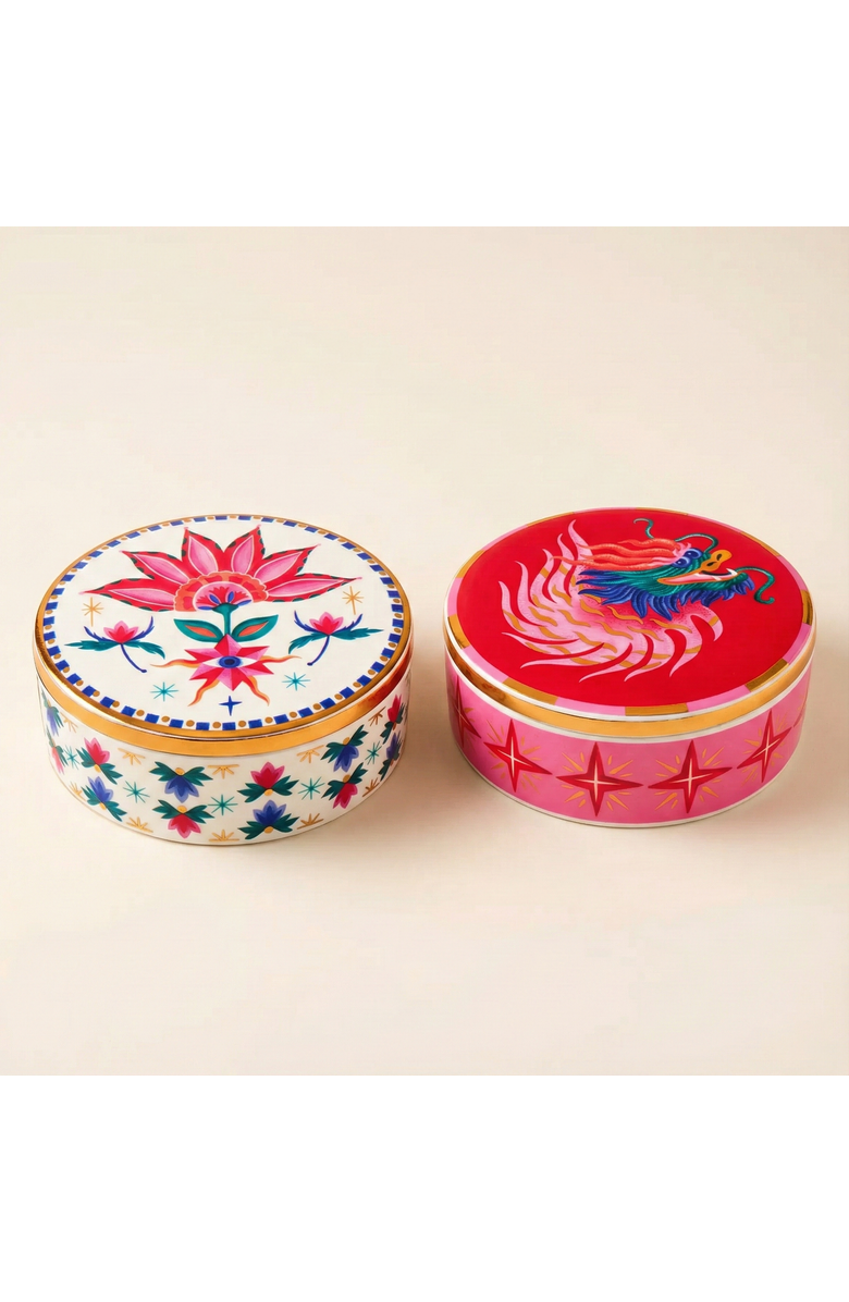 Zsa Zsa Zsu Shekou Porcelain Decorative Object 2 Pcs Box Set, Alternate, color, White