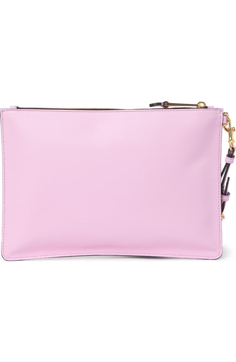 Moschino Embroidered Teddy Zip Pouch, Alternate, color,