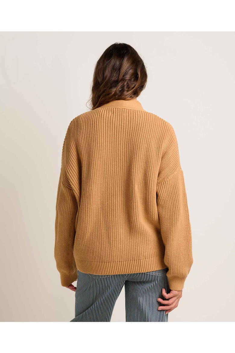 Bianca Shaker Cardigan, Alternate, color, Camel