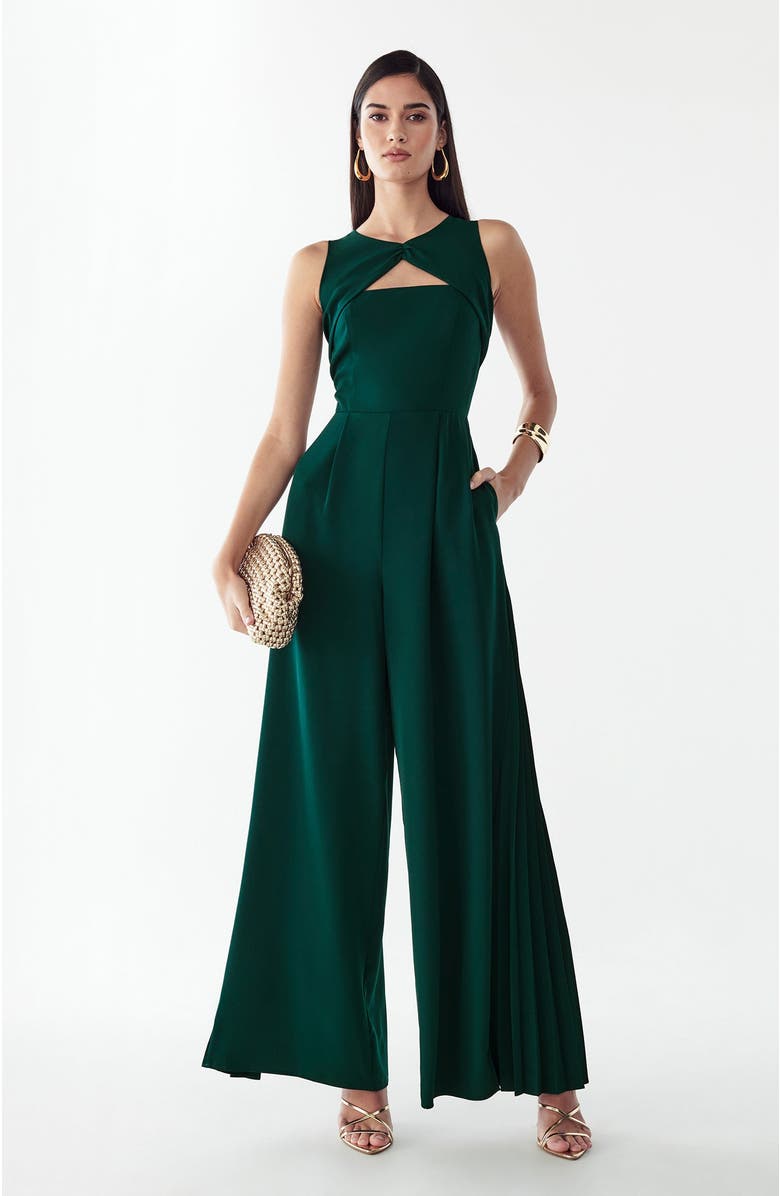BWLDR Heather Jumpsuit, Alternate, color, Emerald