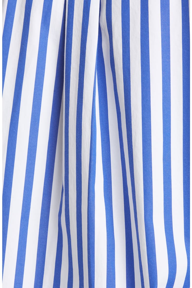 Stripe Cotton Button-Up Shirt, Alternate, color, WHITE/ BLUE